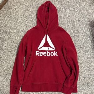 Reebok Burgundy Hoodie with Logo